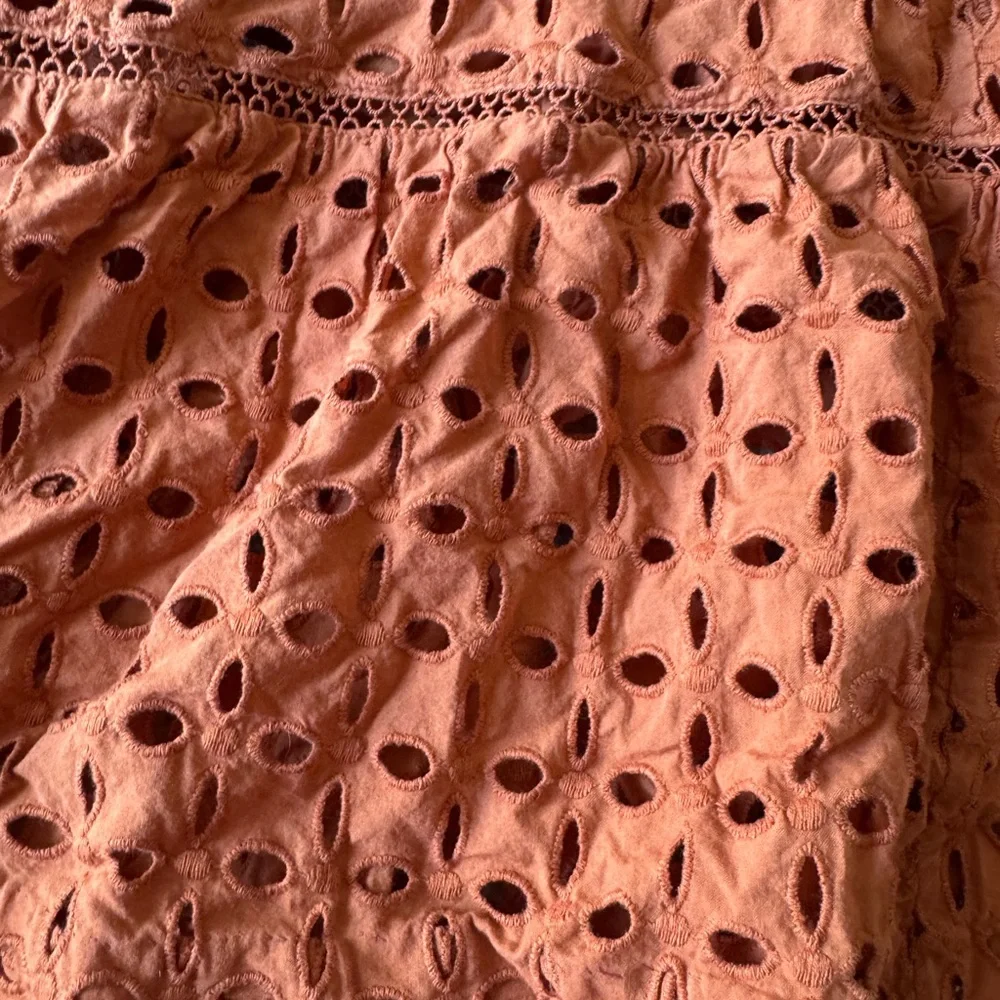 Chic Lace Maxi Dress in Terracotta - Picture 10 of 12